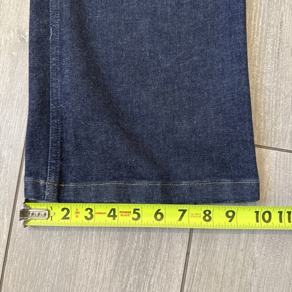 Spanx Jeans Kick Flare High Rise Cropped Tummy Shaping Blue Denim Plus Size 1X - Picture 8 of 10